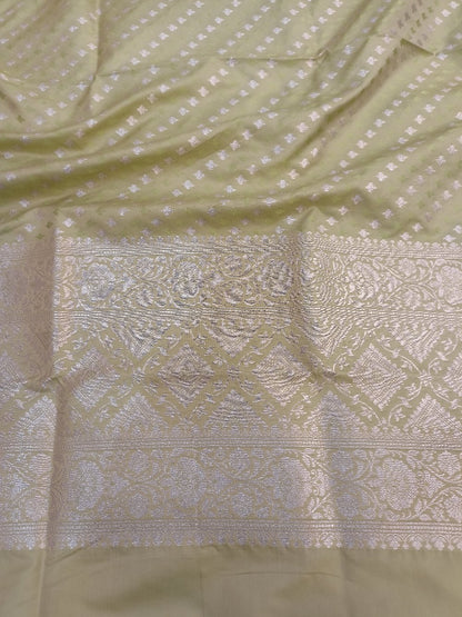 1Banarasi Katan Duppatta MInt Green