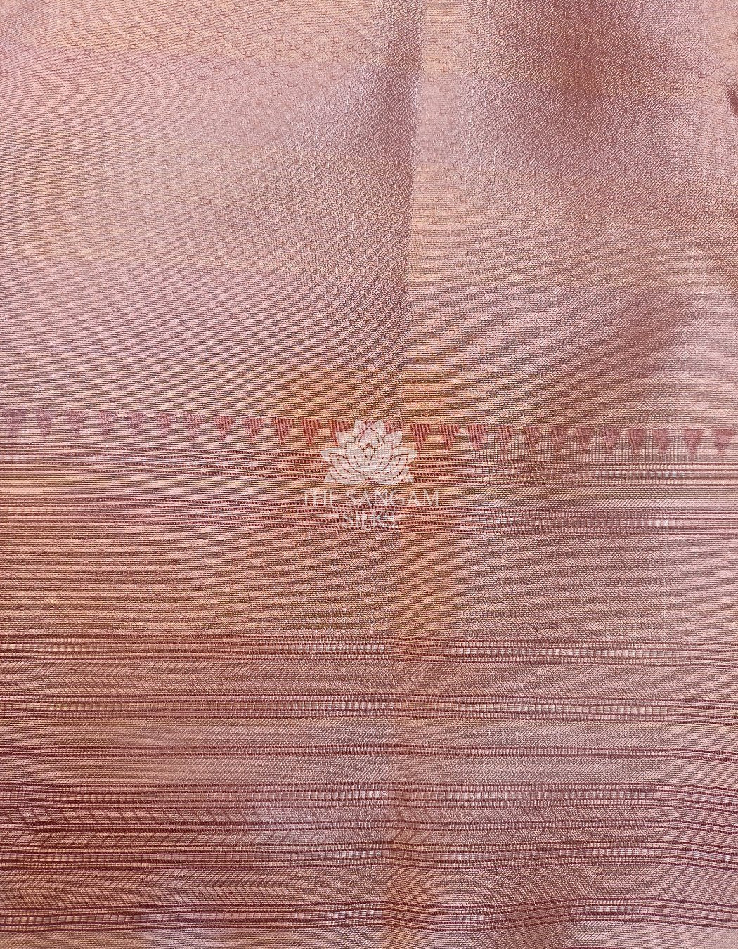 Pink Tissue Silk With Meenakari