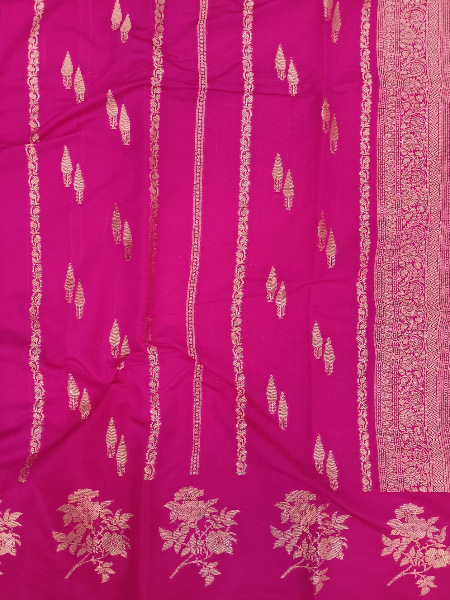 Pink Raw Mango Silk Saree