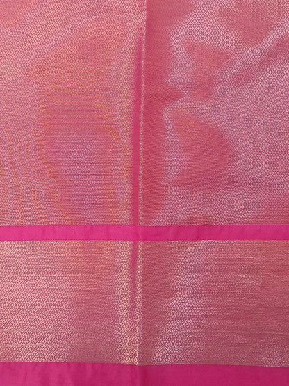 Pink Boota Raw Mango Silk Saree