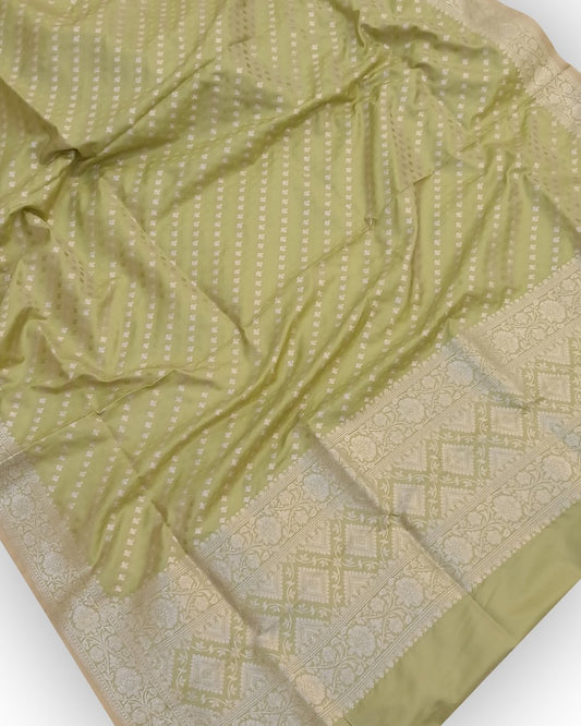 Banarasi Katan Duppatta MInt Green