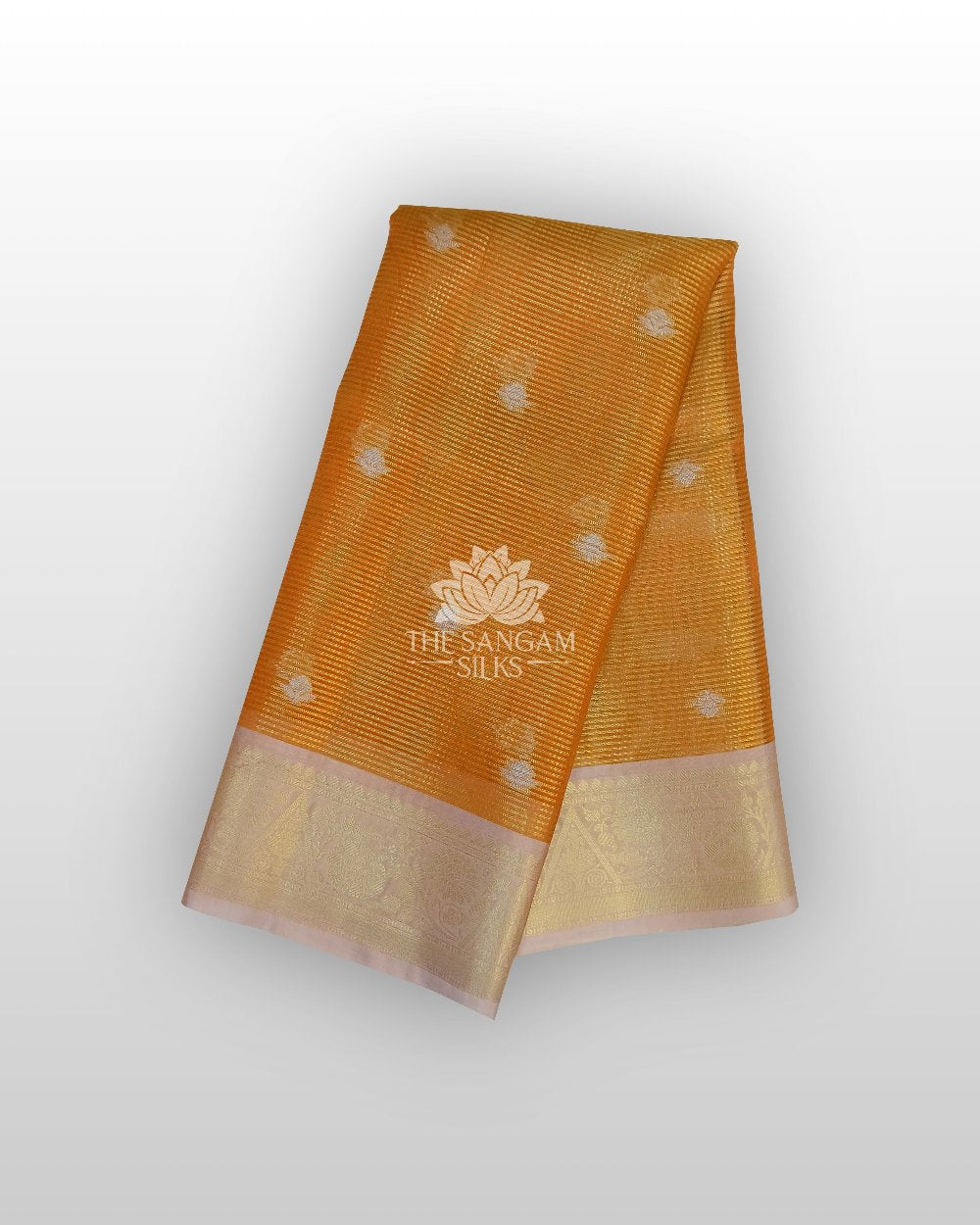 Orange Kanjivaram Silk Saree